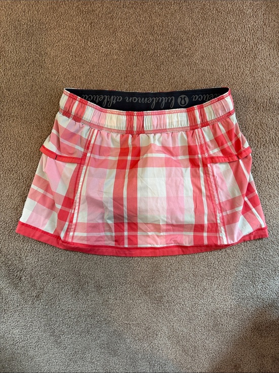 lululemon athletica Pants - Lululemon Pink Plaid Skort